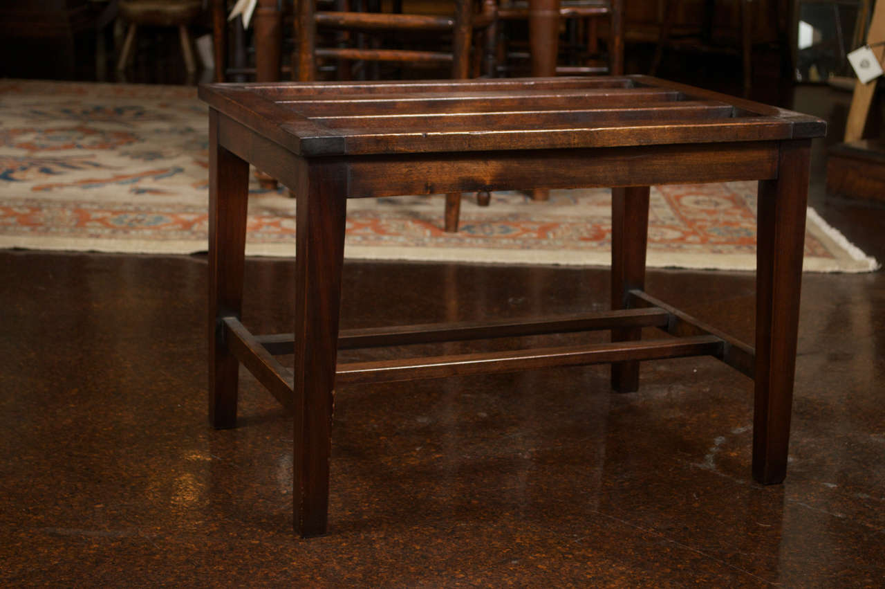 Oak Luggage Rack, English circa 1900 In Excellent Condition In San Francisco, CA