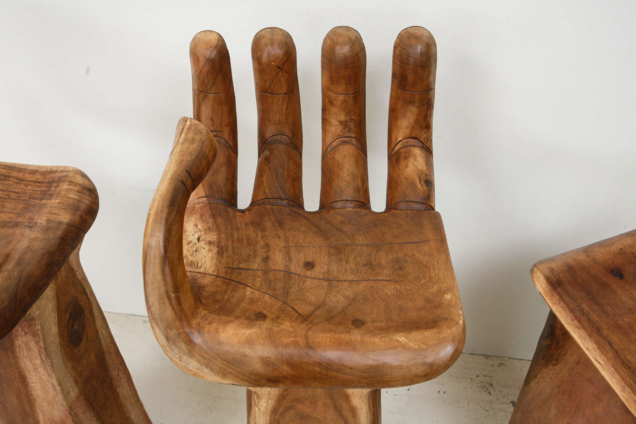 Late 20th Century Vintage Hand Stools