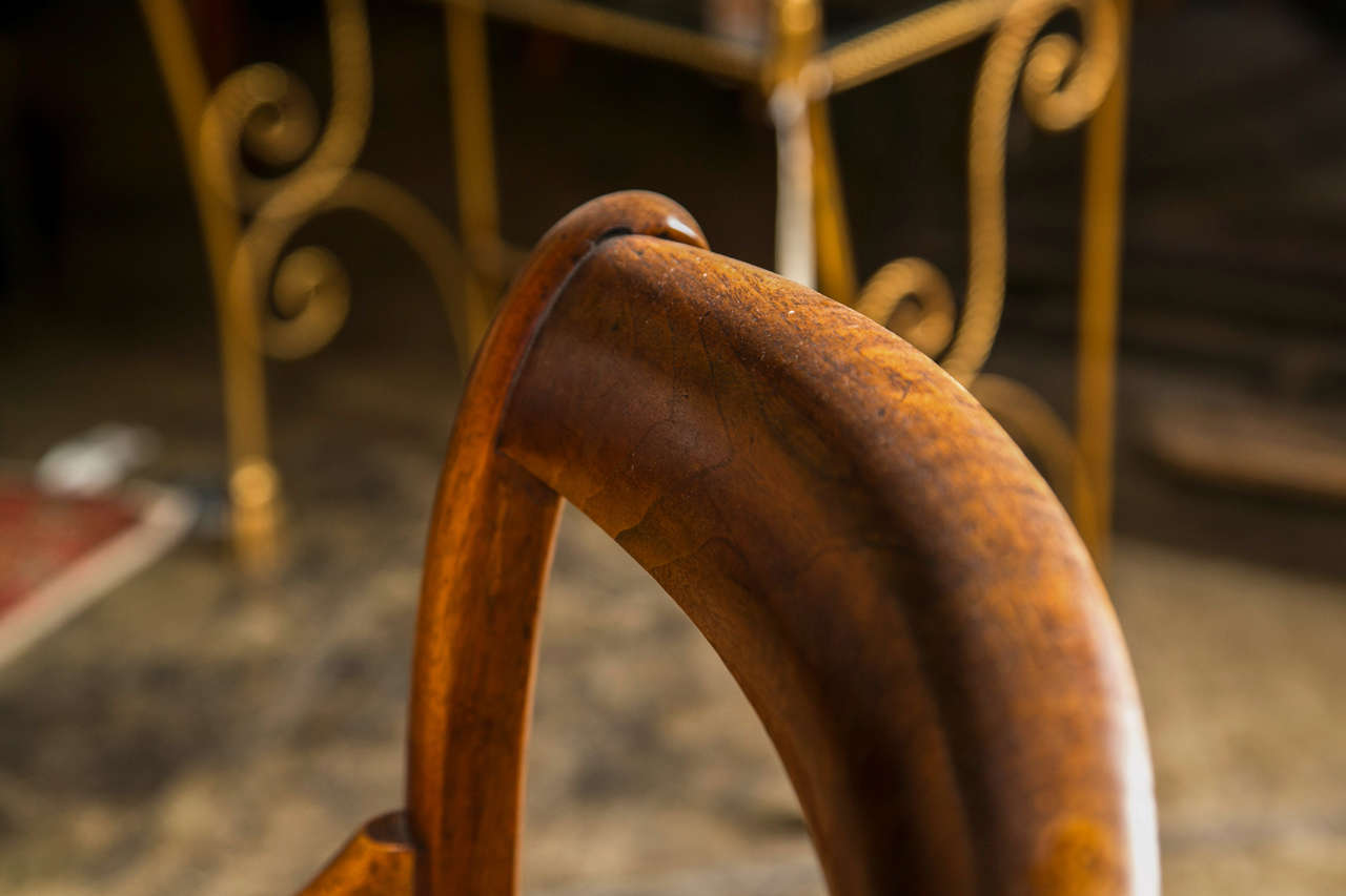 French fruitwood armchair, c. 1840 1