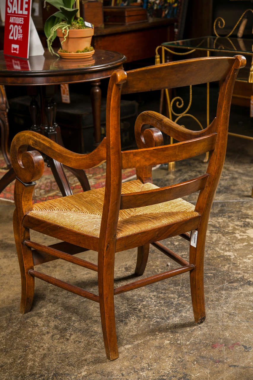 French fruitwood armchair, c. 1840 2