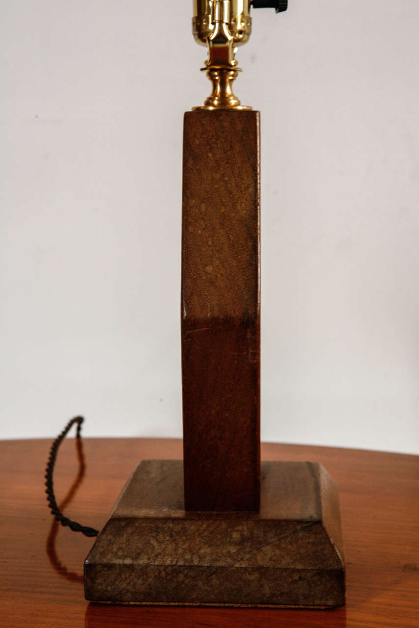 Mid-20th Century Mid-Century Hexagon Wood Lamp