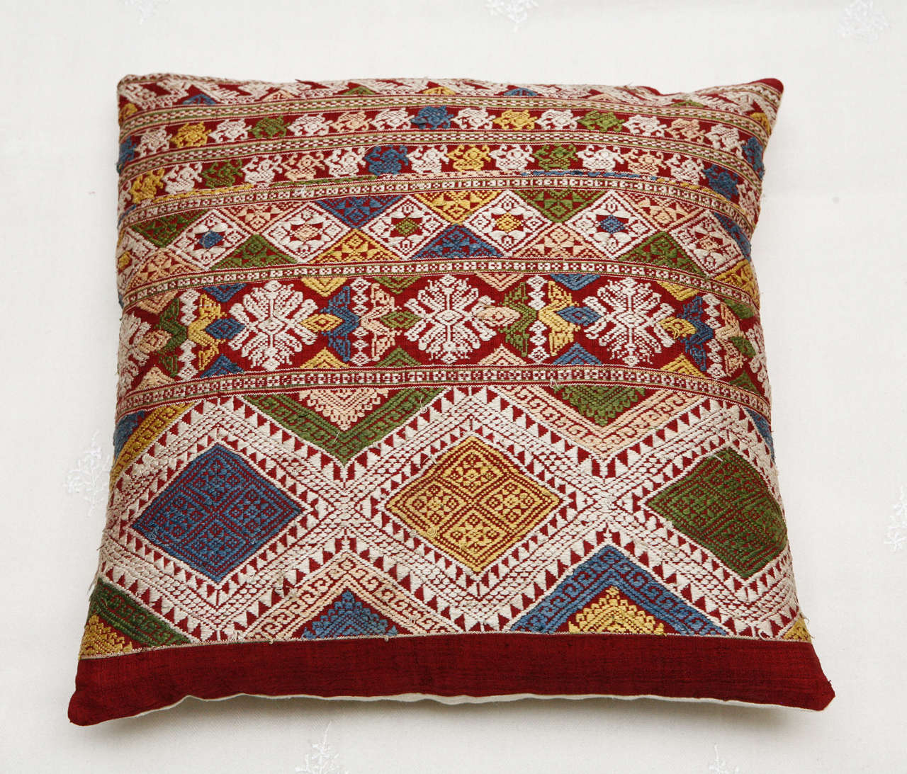 Silk Embroidered Laotian Pillows