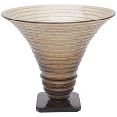 Acid Etched Art Deco Vase by Daum