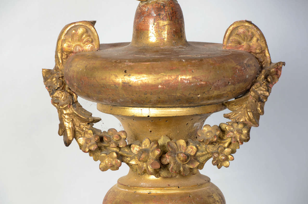 Two Giltwood Lamps In Good Condition For Sale In Saint-Ouen, FR