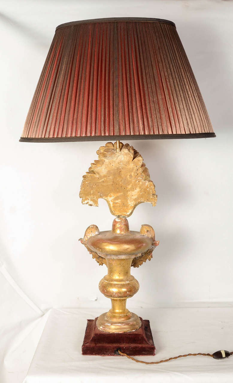 Two Giltwood Lamps For Sale 2