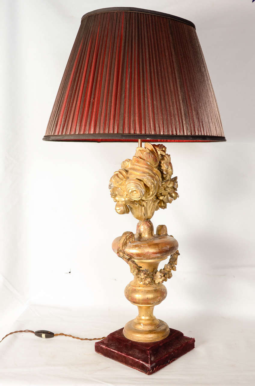 Two Giltwood Lamps For Sale 4