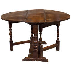 Diminutive English Oak Gateleg Table, circa 1750