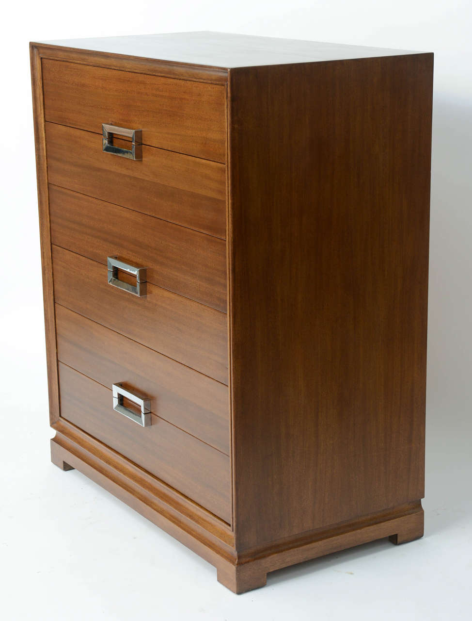 Fine 1940s Paul Frankl Style Mahogany Gentlemans Chest by Red Lion 3