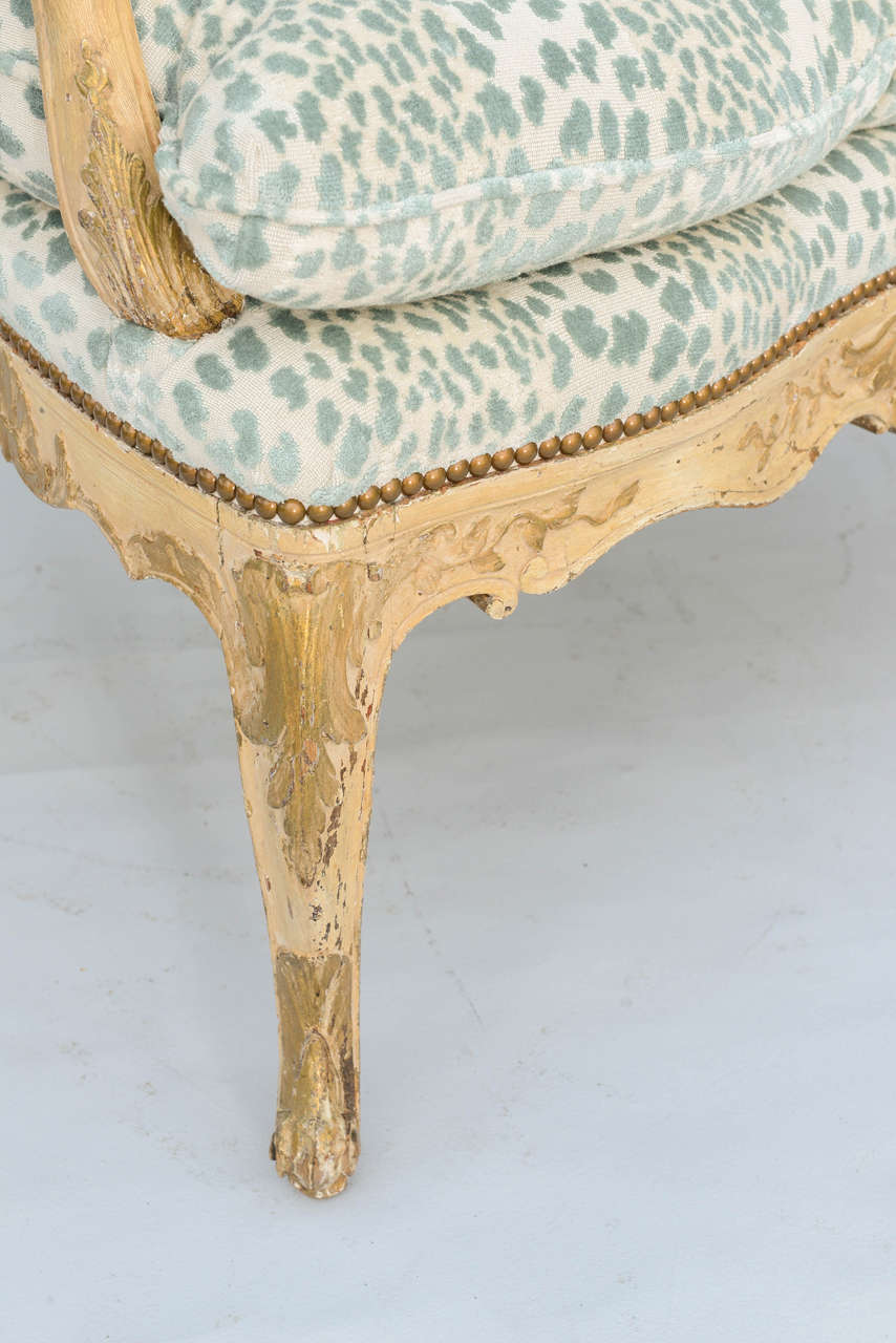 French Louis XV Marquise Chair In Excellent Condition In West Palm Beach, FL