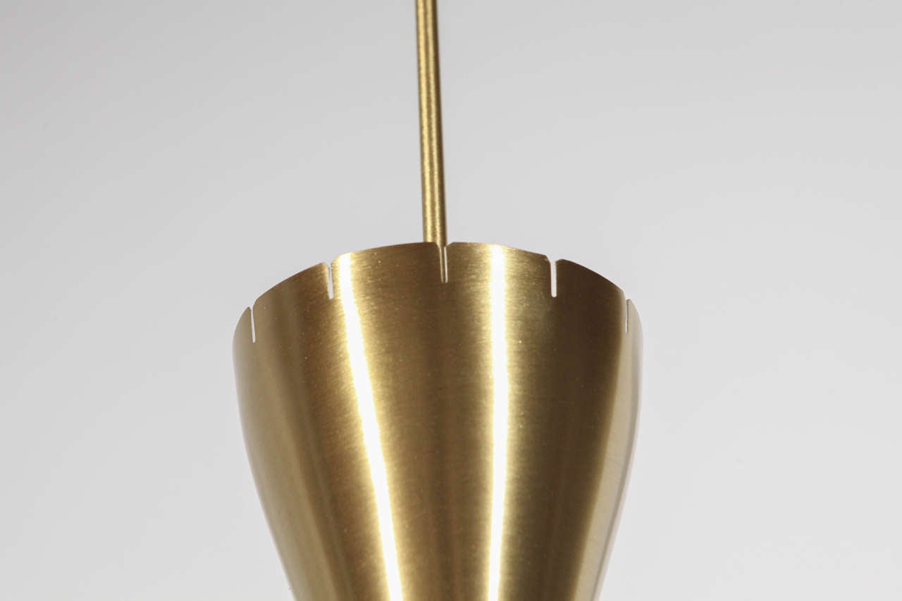 Mid-20th Century Spun Aluminum Pendant For Sale