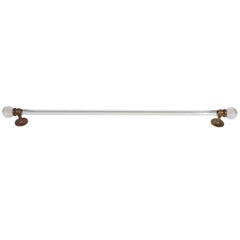 Used Bathroom Towel Bars with Brass and Round Glass Ends