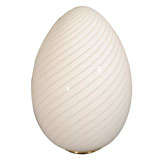 Swirled Murano Glass Egg Lamp