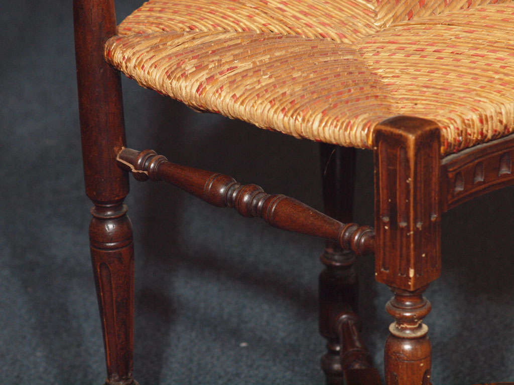 Set of 8 Antique French Country Dining Room Chairs 2