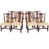 Set of 8 Mahogany Dining Room Chairs