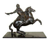 French Bronze Figure of Louis XIV on  Horseback