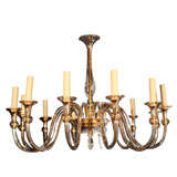 Champagne Colored Venetian Glass Chandelier