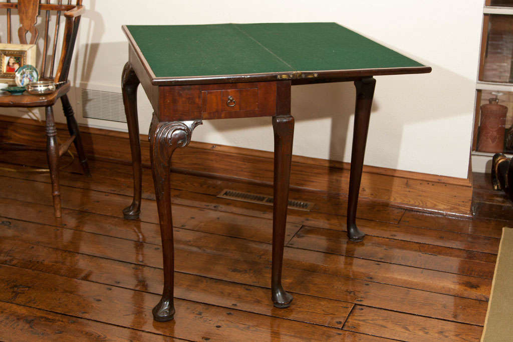 Irish Mahogany Game Table For Sale 3