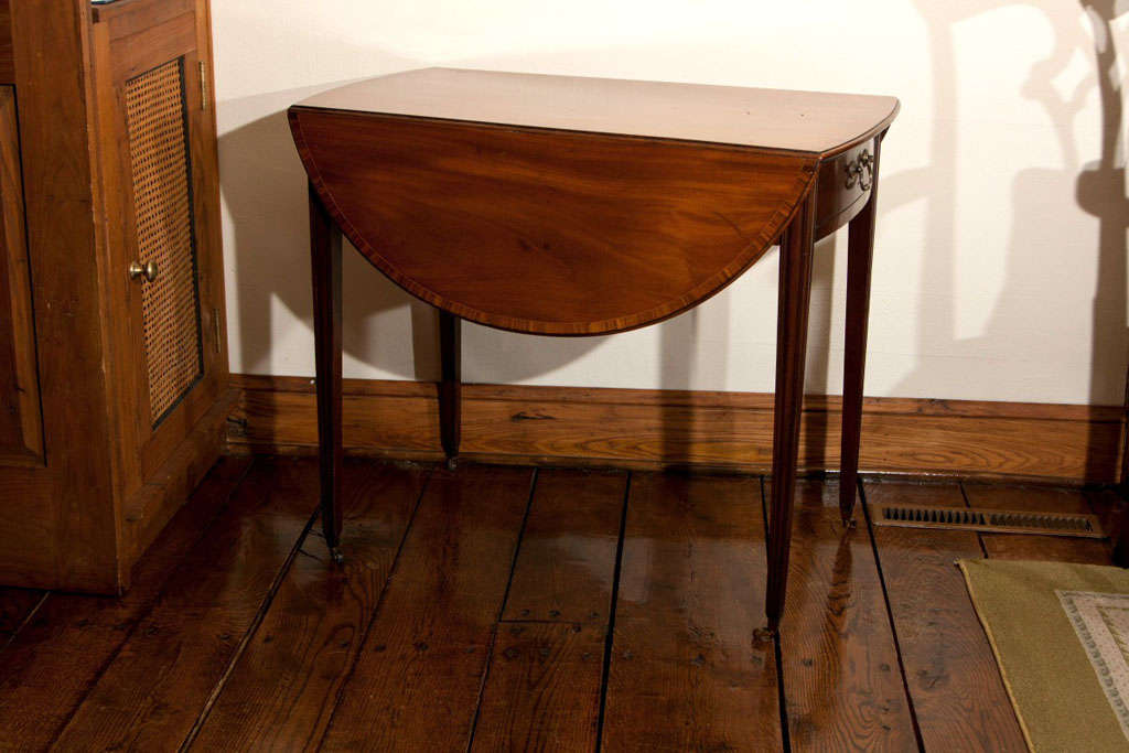 Regency English Mahogany Pembroke Table For Sale