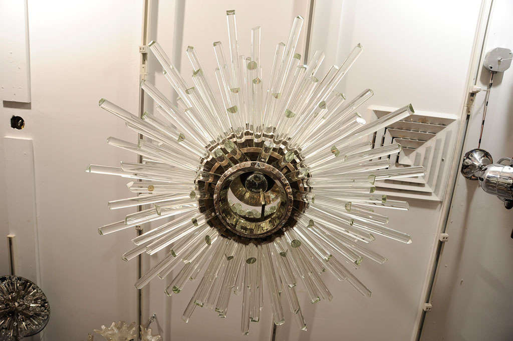 Austrian Bakalowits Sputnik chandelier; by Prof. Friedl Bakolowits