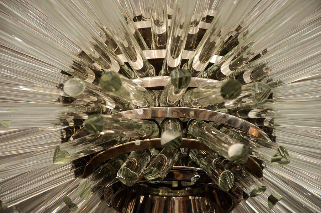 Mid-20th Century Bakalowits Sputnik chandelier; by Prof. Friedl Bakolowits