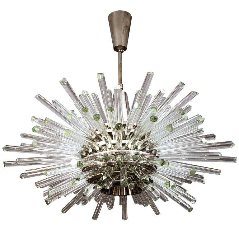 Bakalowits Sputnik chandelier; by Prof. Friedl Bakolowits