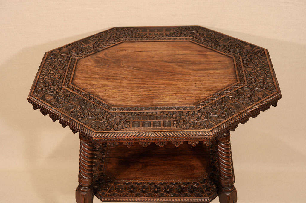 Anglo-Indian Two-Tier Occasional Table, Late 19th Century 1