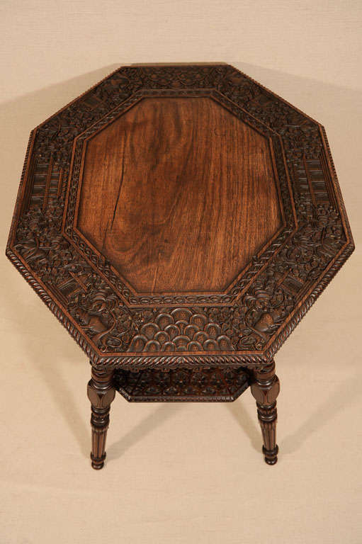 Anglo-Indian Two-Tier Occasional Table, Late 19th Century 6
