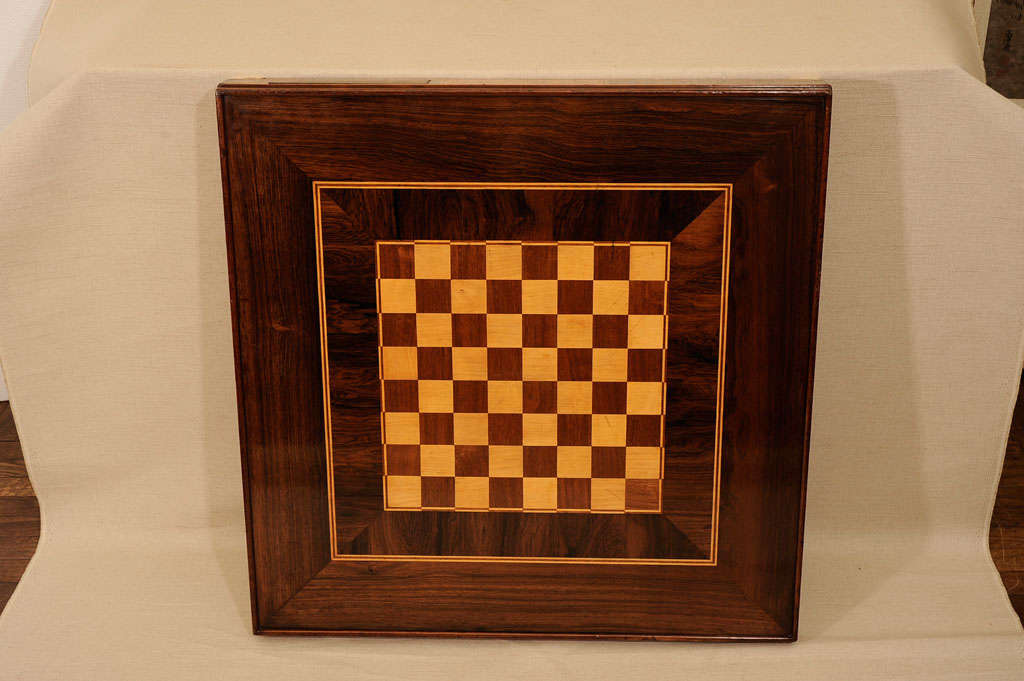 Folding Campaign Game/Chess Table, England, Early 20th C. 4