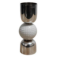 Vintage Silver Plate Golf Ball Jigger by Gucci