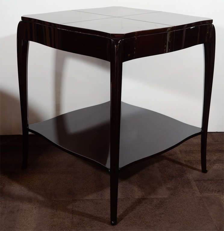 Mid-20th Century Art Deco/ Hollywood Occasional Table with Cabriolet Style Legs