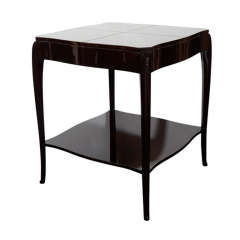 Elegant Hollywoood Occasional Table with Cabriolet Style Legs 8