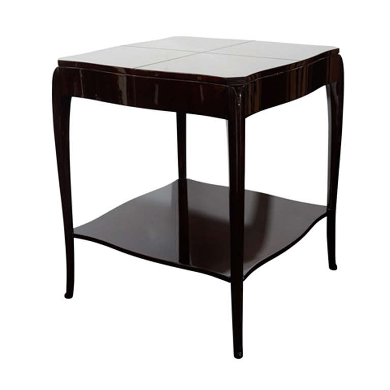 Art Deco/ Hollywood Occasional Table with Cabriolet Style Legs