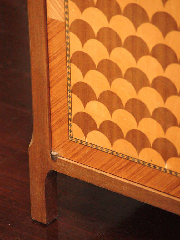 Fish-Scale Marquetry Commode 1