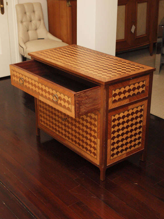 Fish-Scale Marquetry Commode 4