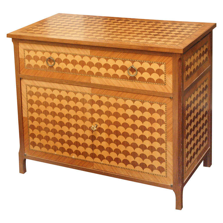 Fish-Scale Marquetry Commode