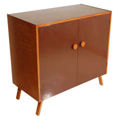 Maple And Lacquer Mid-Century Cabinet