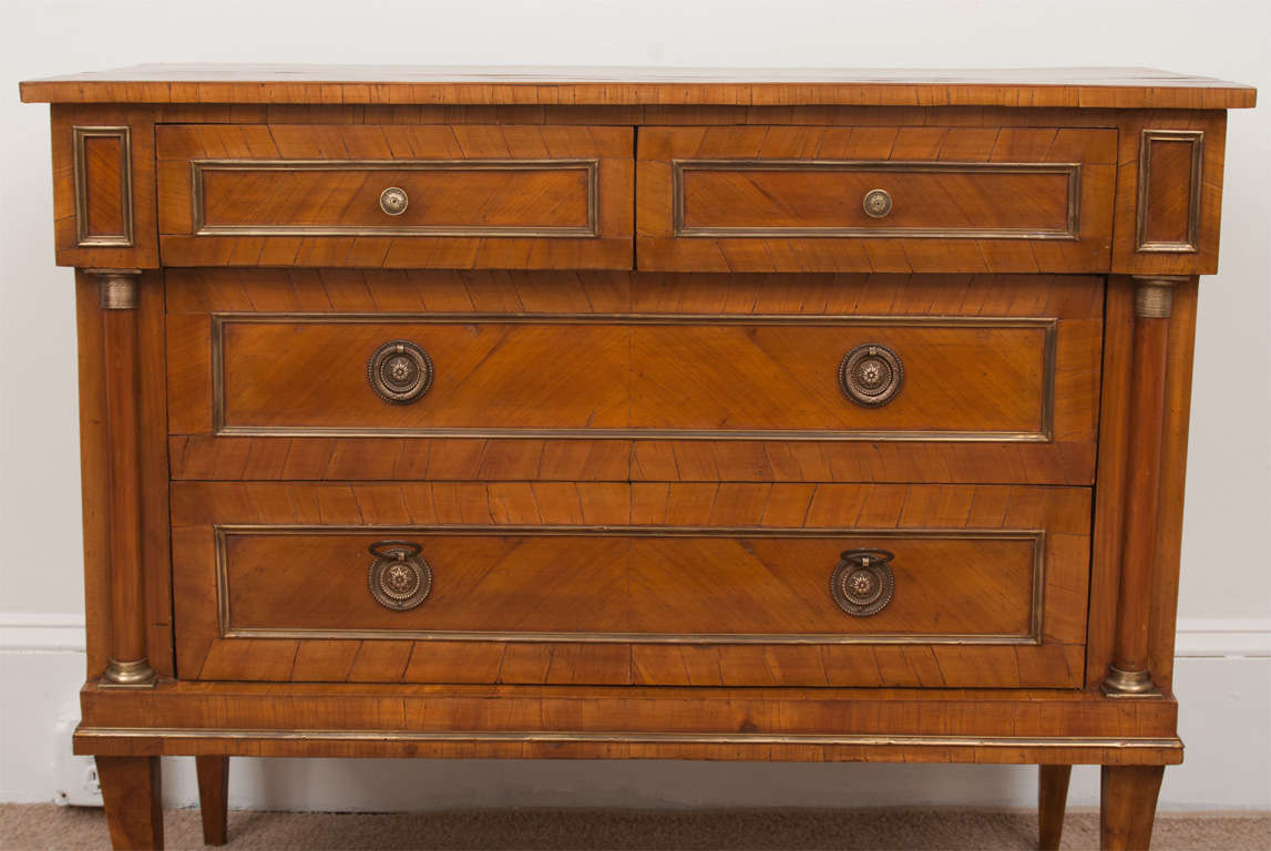 Cherry Directorie Style Commode or Chest of Drawers