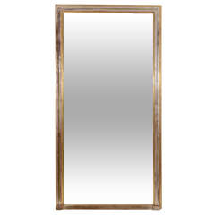 Art Deco Silver Gilt and Gilt Pier Mirror