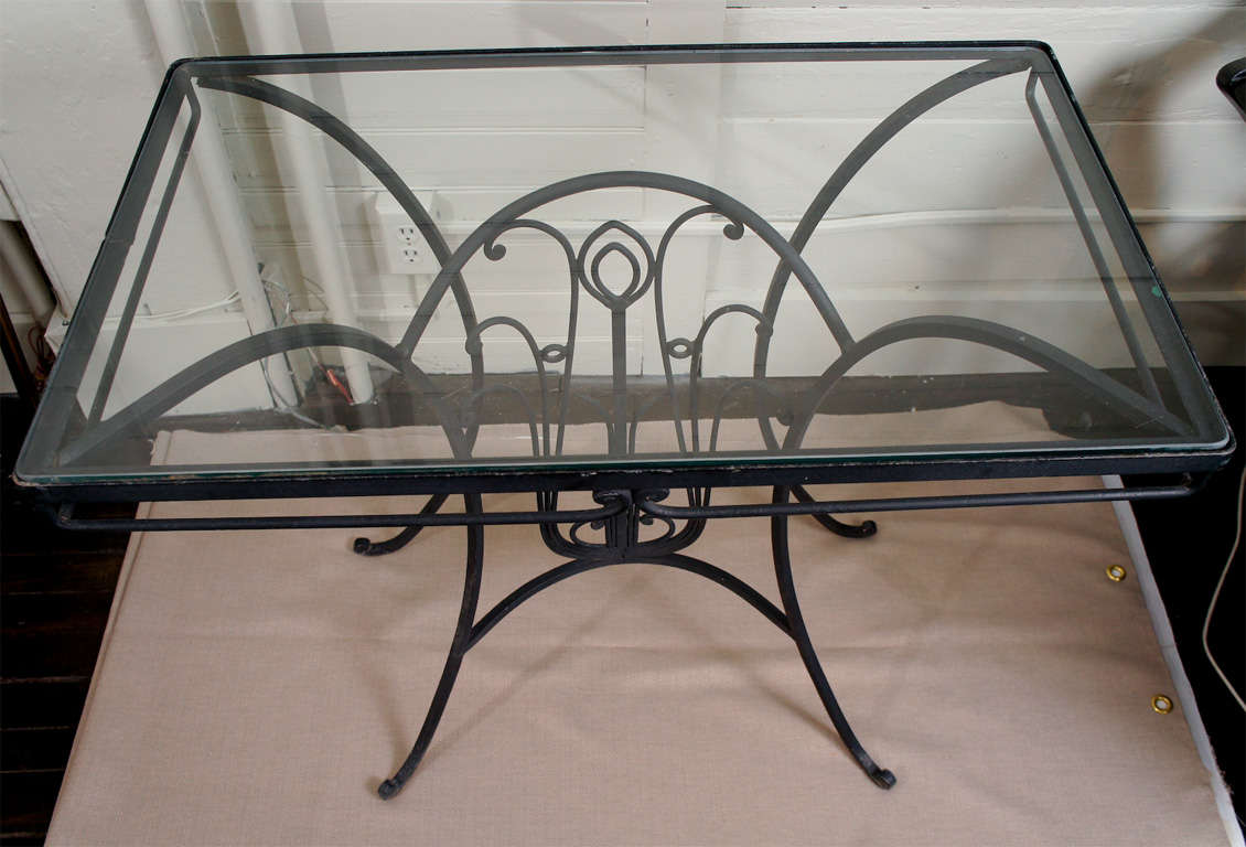 20th Century Finely Wrought Iron Console Tables For Sale