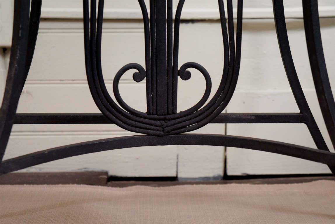 Finely Wrought Iron Console Tables For Sale 4