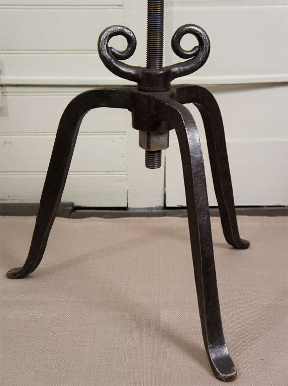 19th Century Glass Blowers Forged Iron Stands For Sale