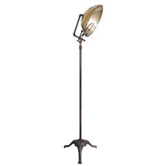 Antique Cast Iron and Brass Theatre Light
