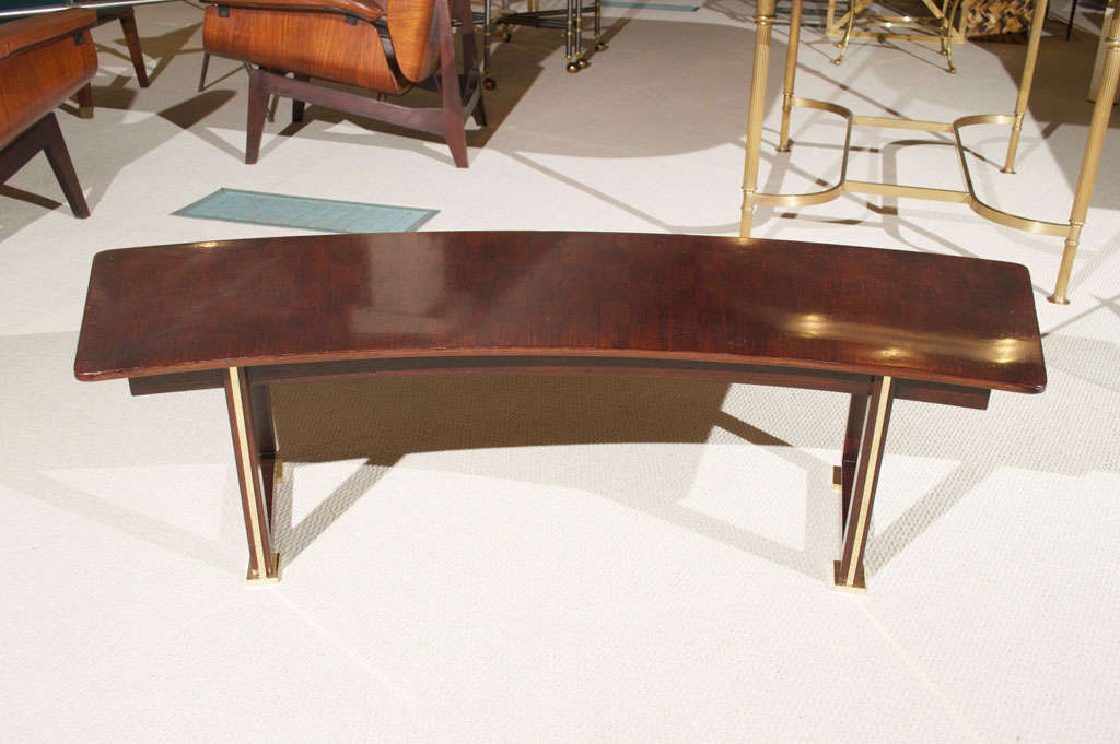 Jules Leleu Rosewood Table For Sale 3