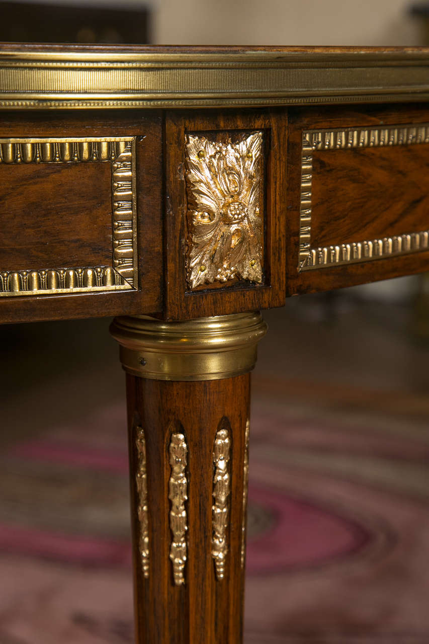 Louis XVI Style Rosewood Dining Table by Maison Jansen In Good Condition In Stamford, CT