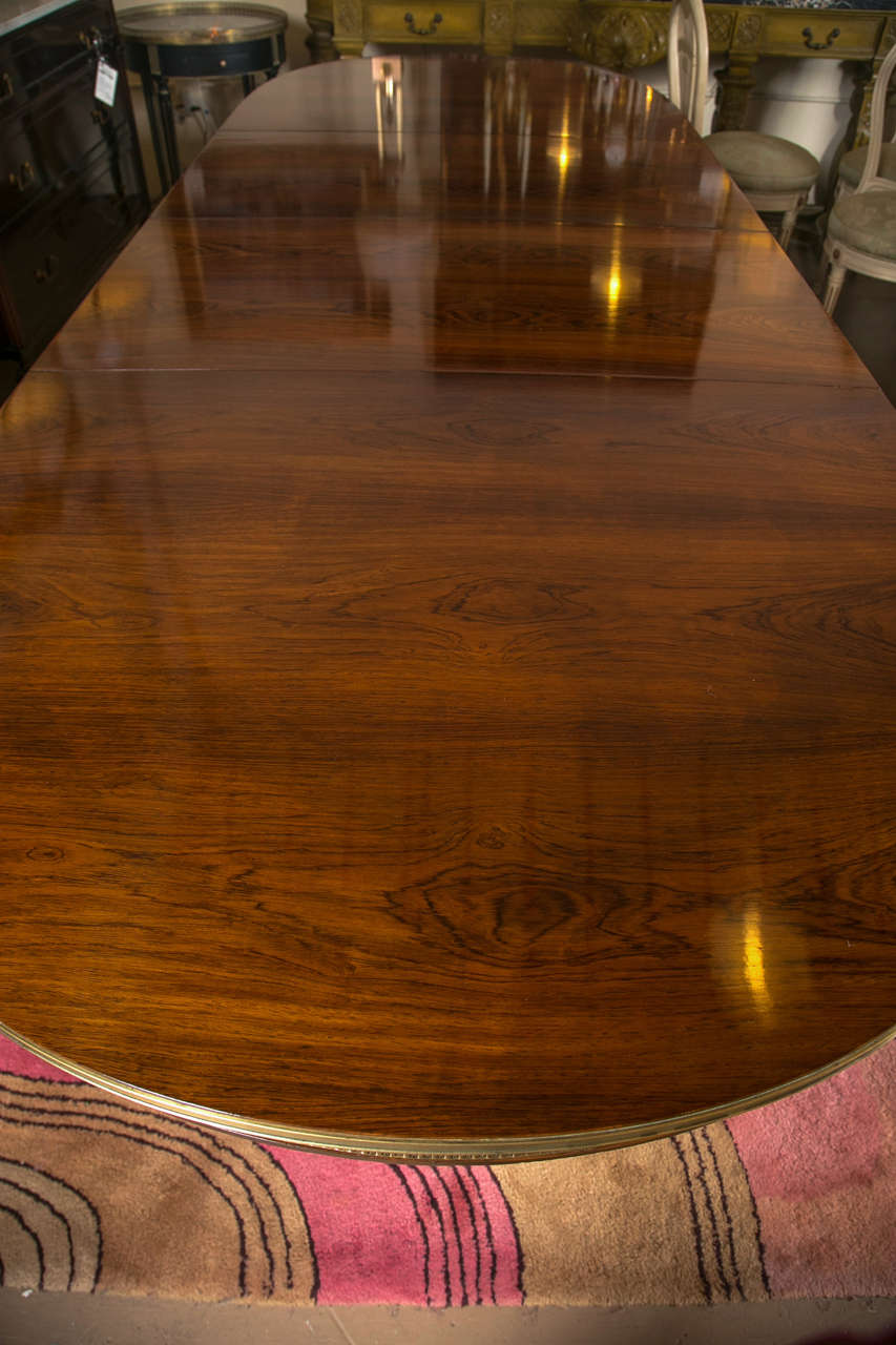 Louis XVI Style Rosewood Dining Table by Maison Jansen 4