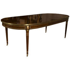 Louis XVI Style Rosewood Dining Table by Maison Jansen