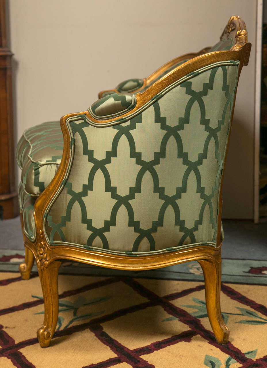 Mid-20th Century Louis XV Style Settee Attributed to Maison Jansen