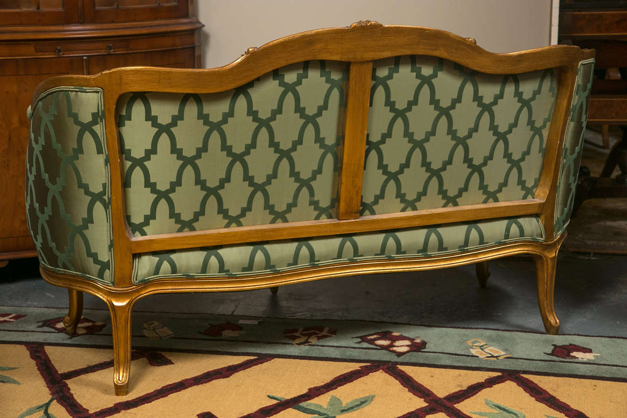 Wood Louis XV Style Settee Attributed to Maison Jansen