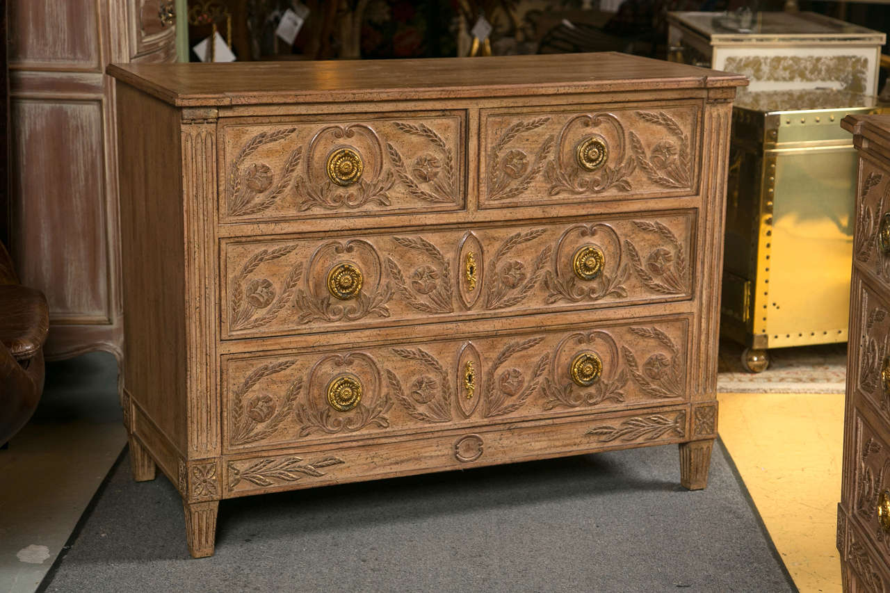 Fine Pair of Four Drawer Commode or Chests of Drawers