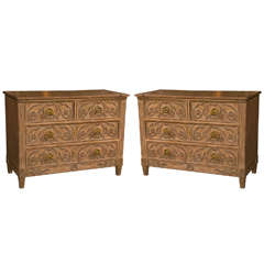 Fine Pair of Four Drawer Commode or Chests of Drawers